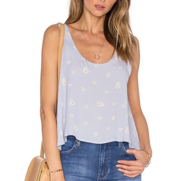 L'Academie Tops - L'Academie The Swing Tank Daisy Floral Blouse Top